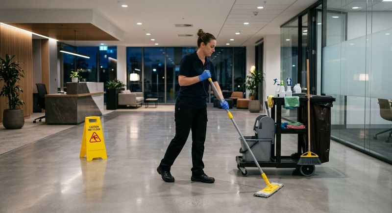 Commercial Kitchen Mopping in Conroe, TX