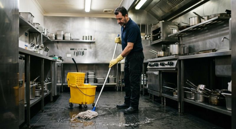 Commercial Kitchen Mopping in Denton, TX