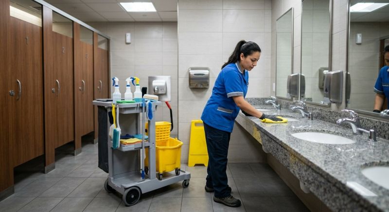 Office Bathroom Cleaning in Frisco, TX